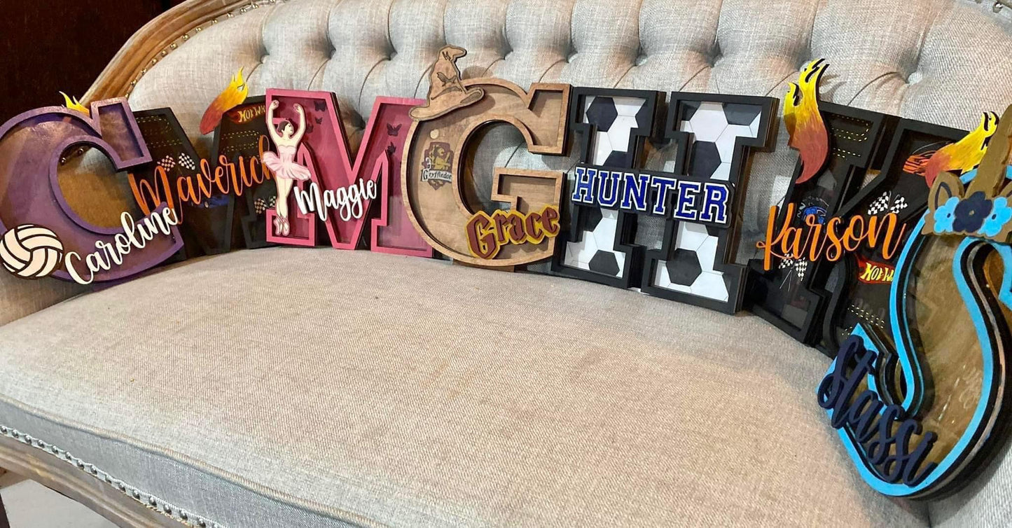 Letter Piggy Banks