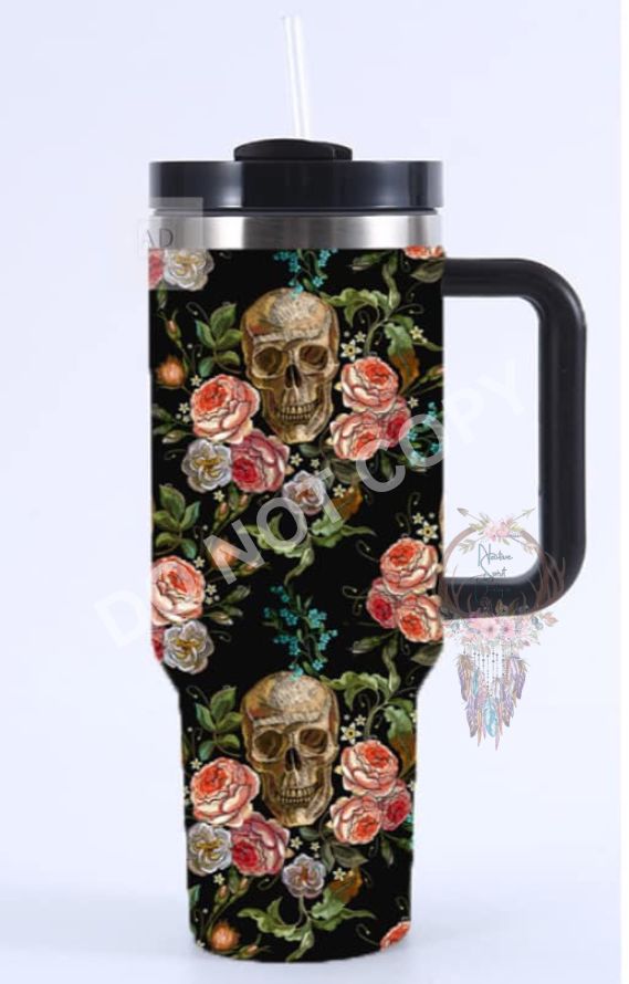 Skull Design 40oz Tumblers