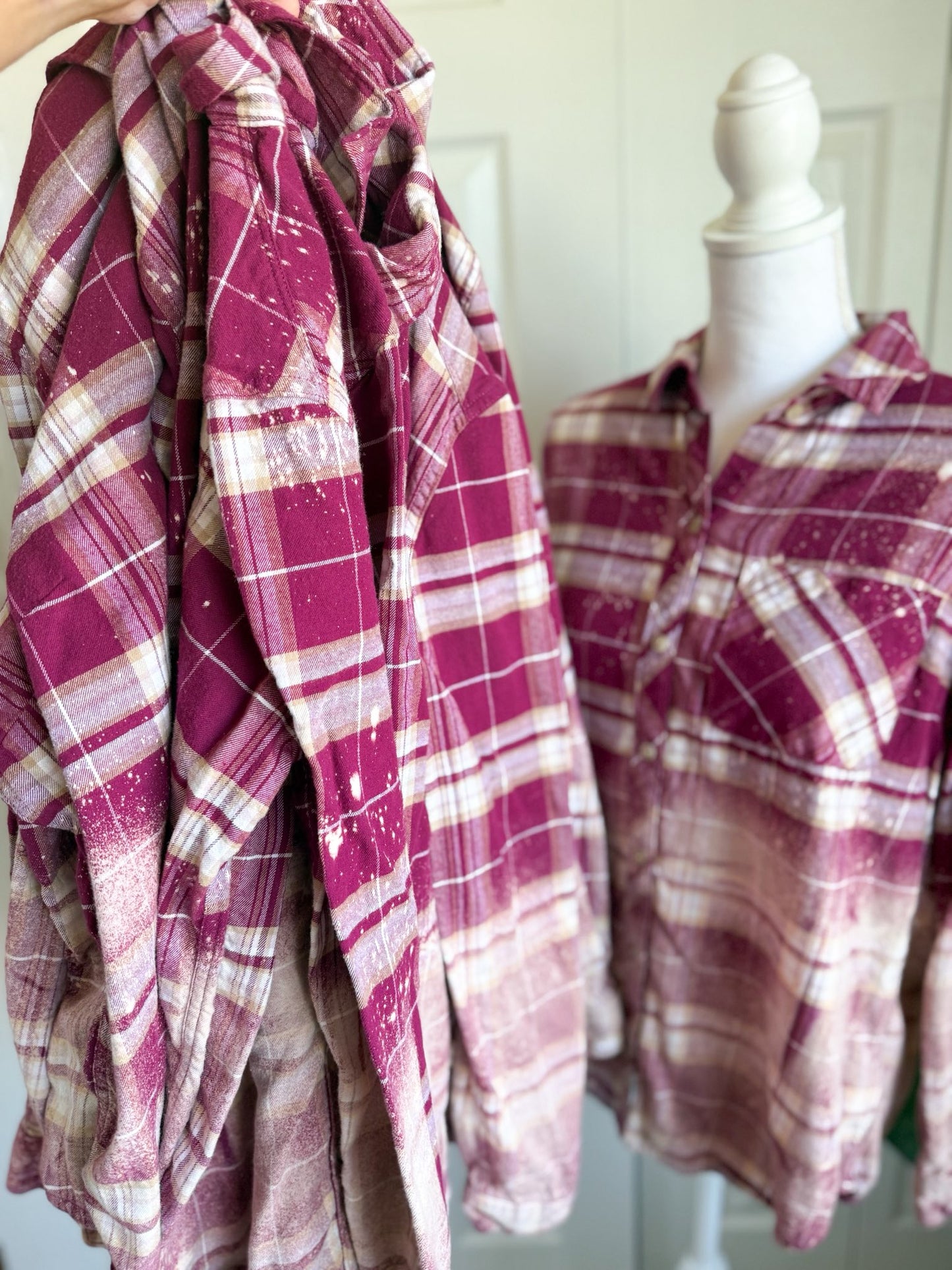 Pink Bleached Flannel