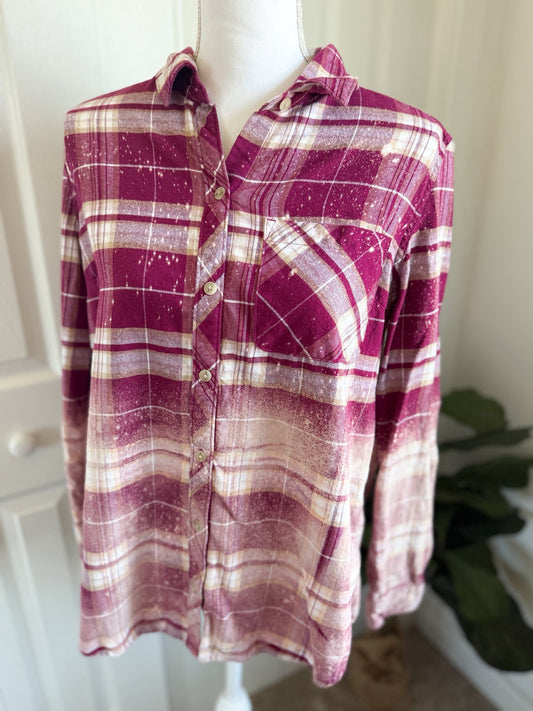 Pink Bleached Flannel