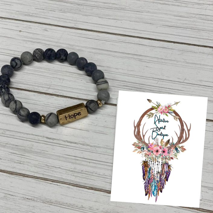 Natural Stone Inspirational Bracelets