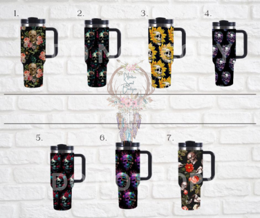 Skull Design 40oz Tumblers