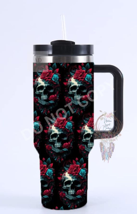 Skull Design 40oz Tumblers