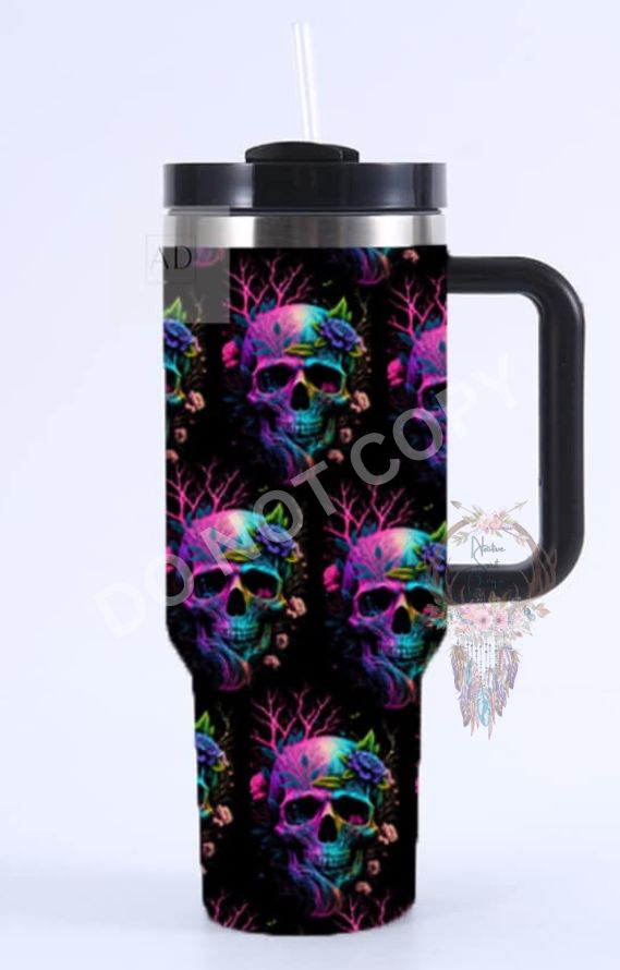 Skull Design 40oz Tumblers